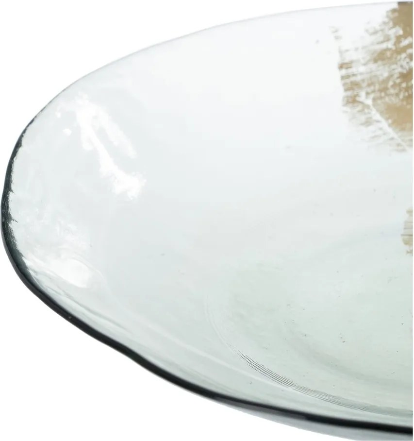 Üveg dekoratív tálca ø 29 cm – Ixia