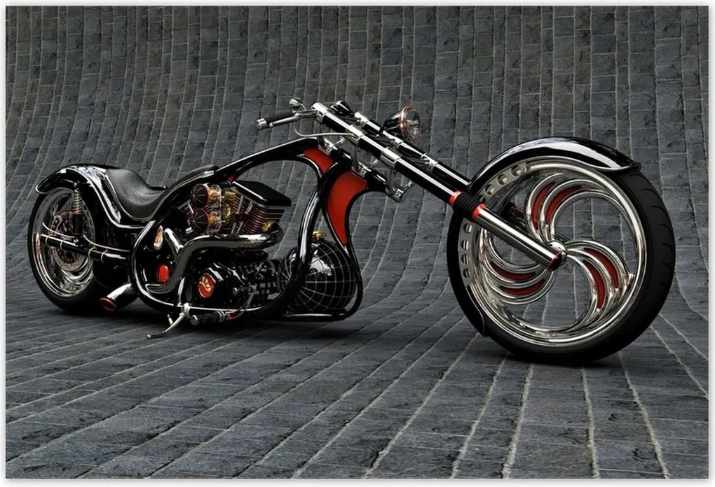 Poszterek 200x135 Chopper Motorkerékpár Motor