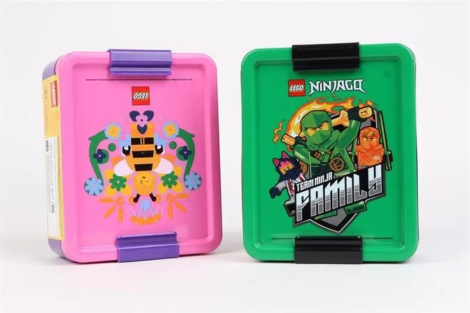 Uzsonnás doboz, LEGO Bee, lila-rózsaszín-mintás (L40520802)
