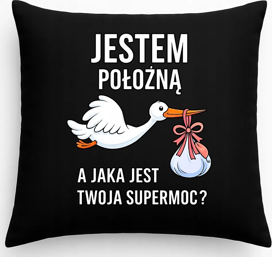 Szülésznő Párna Szülésznő vagyok Ajándék Fekete