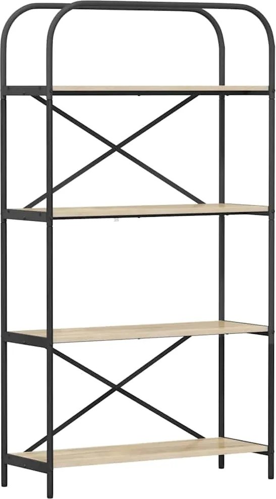 vidaXL Könyvespolc Sonoma tölgy 80 x 30 x 146 cm Faanyag