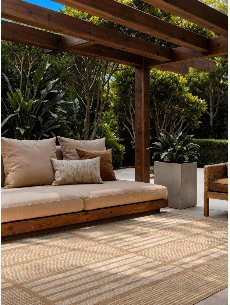 Krémszínű-natúr színű kültéri-beltéri szőnyeg 200x300 cm Haringey Allington – Ted Baker