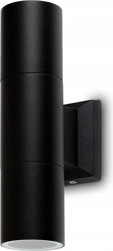 Fali Lámpa Modern Kültéri Homlokzati Fém IP54 2 x GU10 Fekete