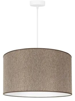 Duolla - Csillár zsinóron ROLLER ECO RECYCLING 1xE27/15W/230V átm. 45 cm barna