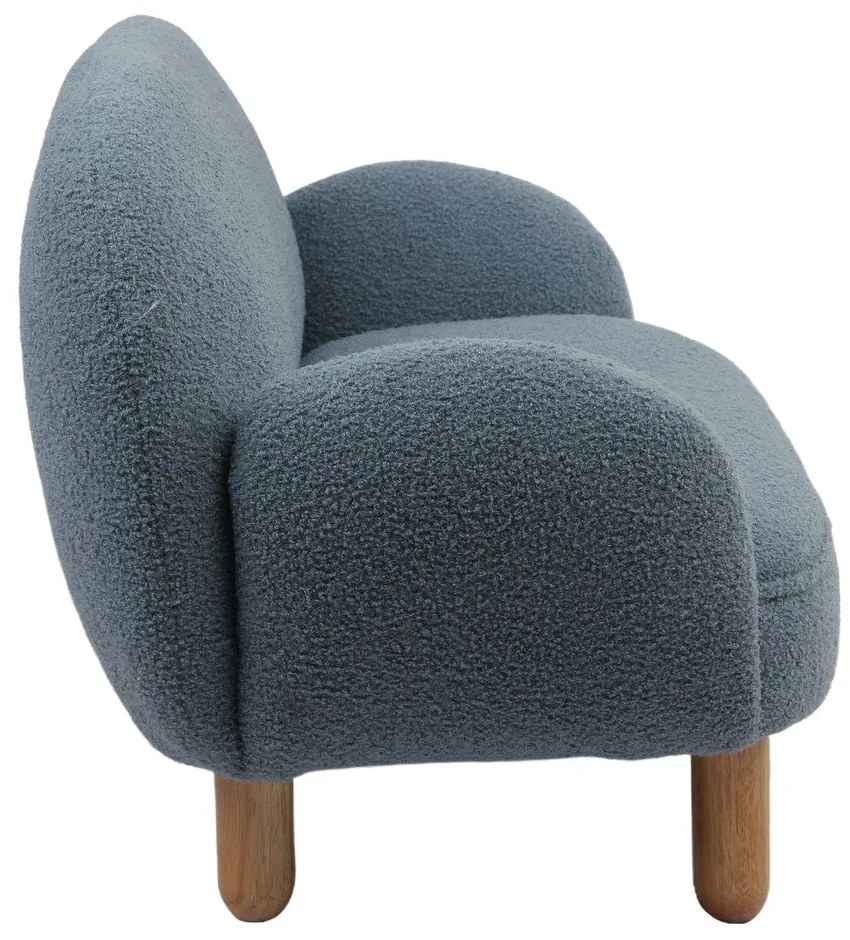 Kék buklé gyerek fotel Rocky – Vipack