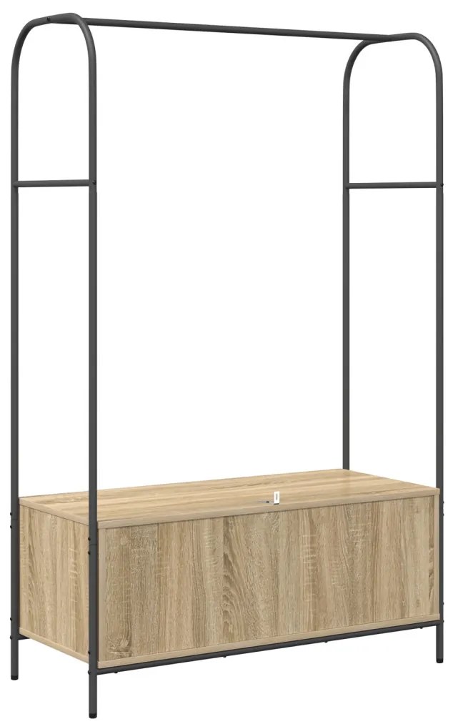 Polcos ruhatartó Sonoma tölgy 100x44x160 cm