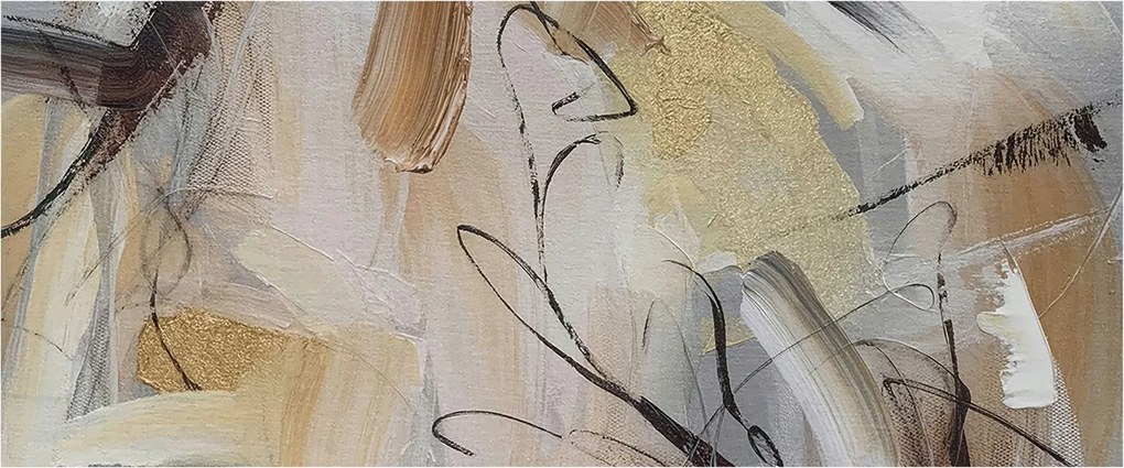 Fotótapéta Fali tapéta a nappaliba Absztrakt kompozíció 250x104 Ragasztó