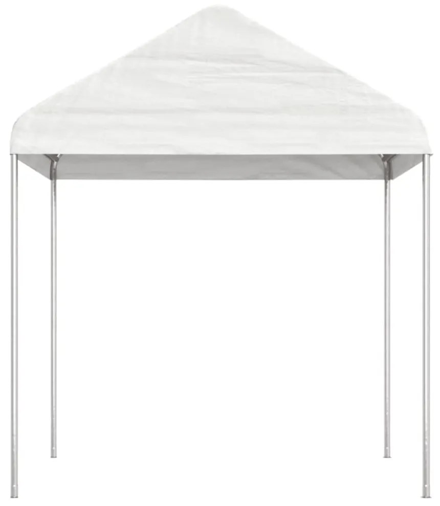 vidaXL fehér polietilén pavilon tetővel 11,15 x 2,28 x 2,69 m