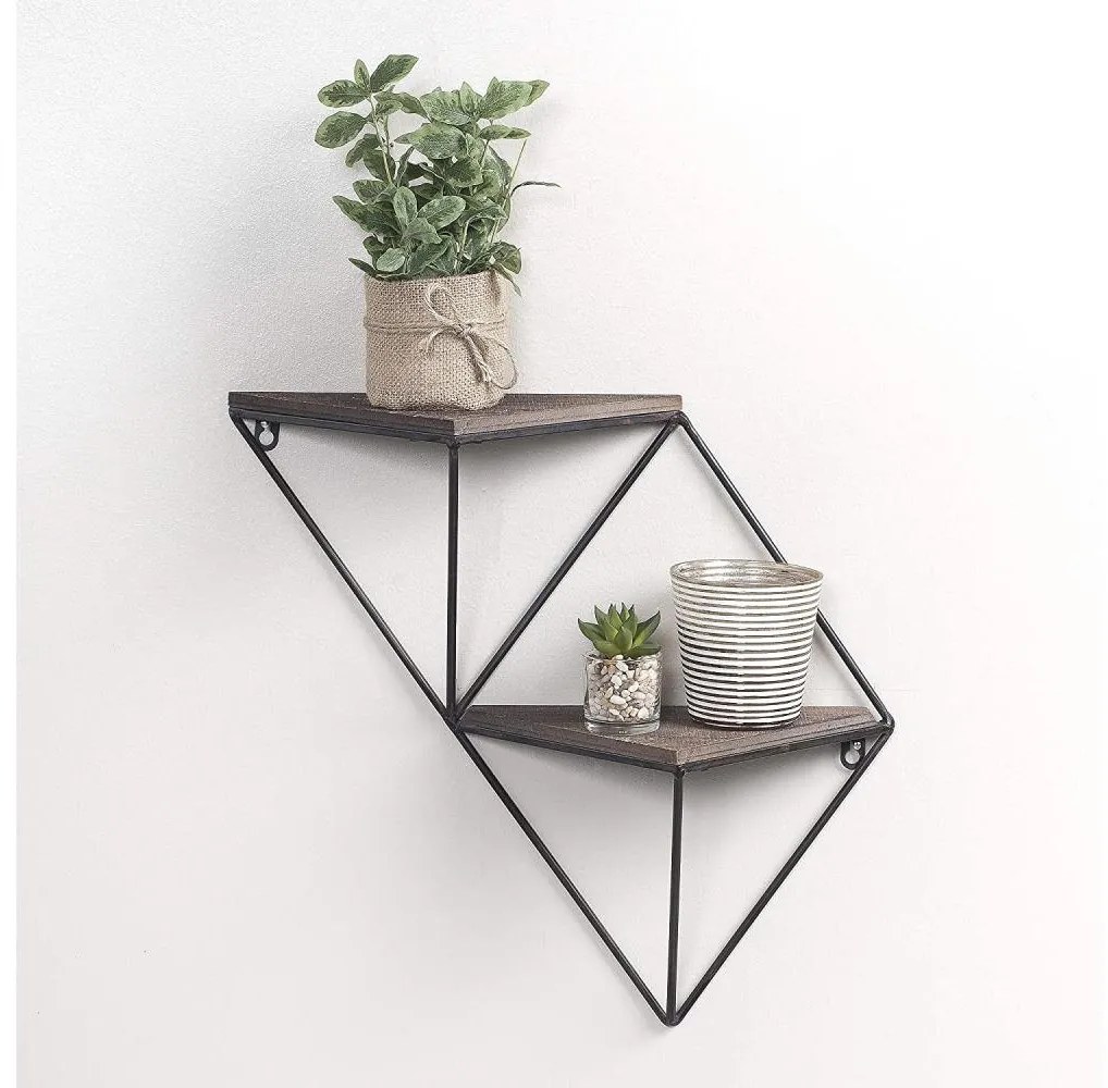 Fali polc 30x33 cm fenyő