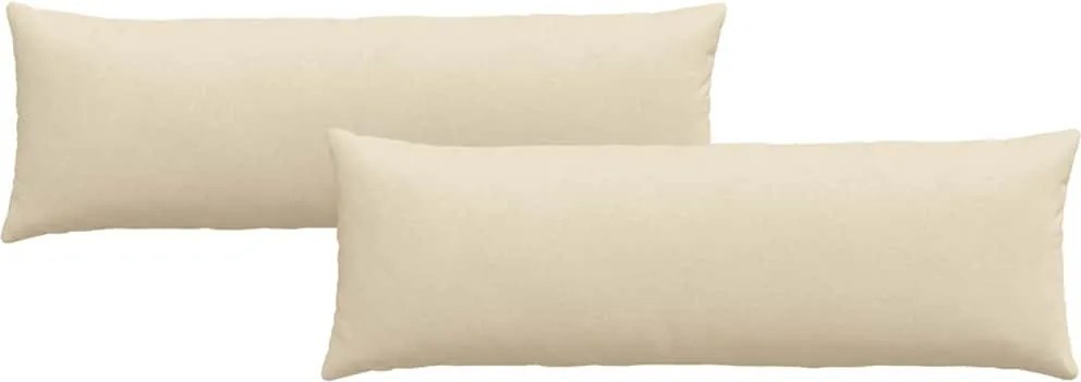 vidaXL Kanapé párnák 2 pcs Krém 120 x 40 cm szövet
