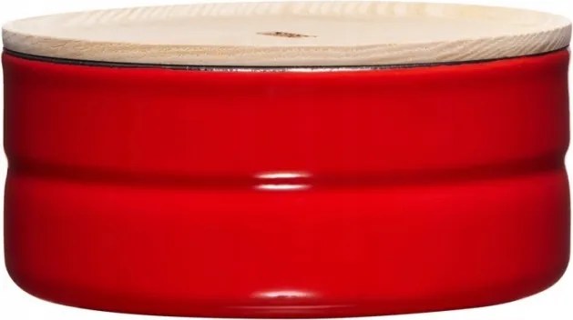 Riess Alacsony konyhai tartály fa fedéllel 0,6l Fresh Tomato