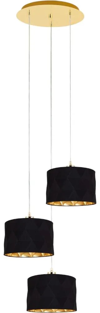 Eglo 39226 - Csillár DOLORITA 3xE27/60W/230V