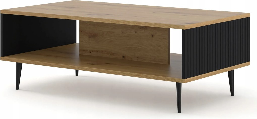 Dohányzóasztal Ravenna B 90x60 artisan fekete magassarkú