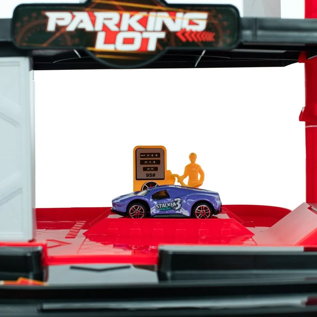 Baby Mix Gyerek garázs helikopterrel, 60 x 33 x 29 cm