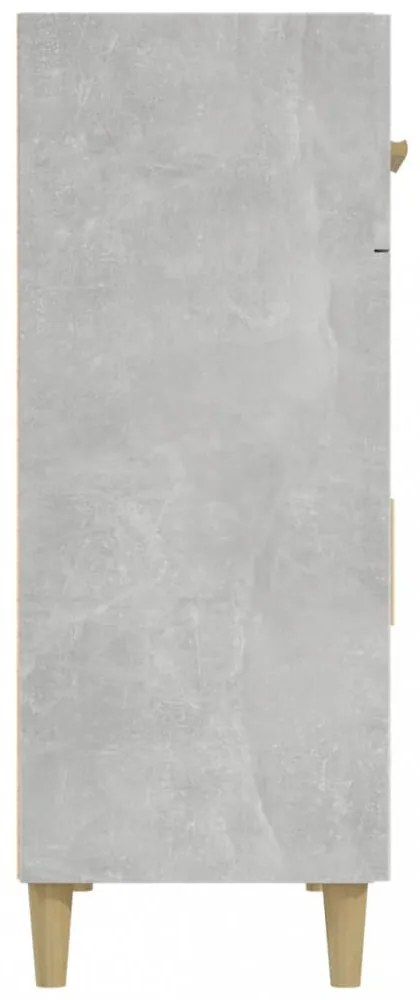 betonszürke szerelt fa tálalóasztal 69,5 x 34 x 89 cm
