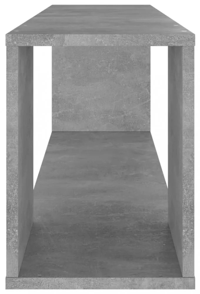 betonszürke szerelt fa TV-szekrény 100 x 24 x 32 cm