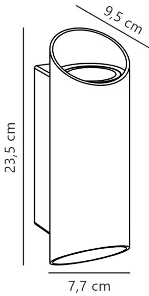 Nordlux - Kültéri fali lámpa NICO 2xGU10/35W/230V IP54 fekete