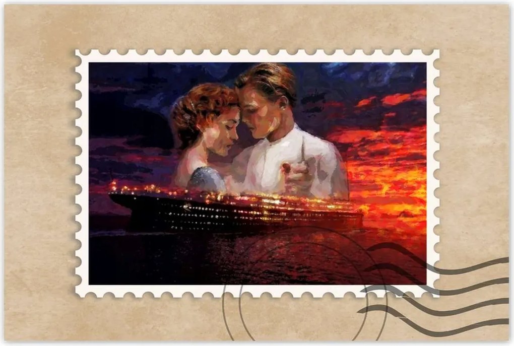 Poszter 60x40 Titanic naplemente