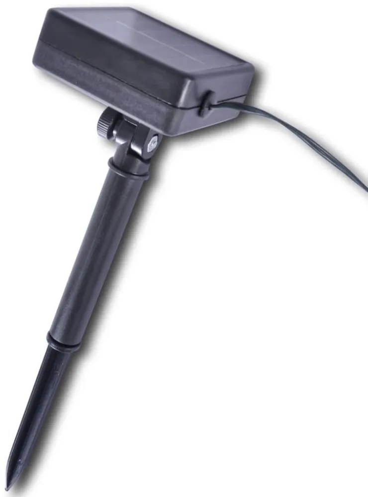 2 db kerti buxus labda műlevelekkel és napelemes fényfüzérrel 27 cm