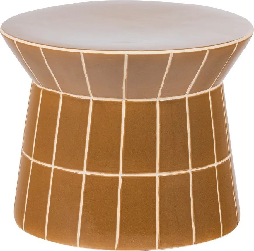 Kerámia kerek tárolóasztal ø 38 cm Plu – WOOOD