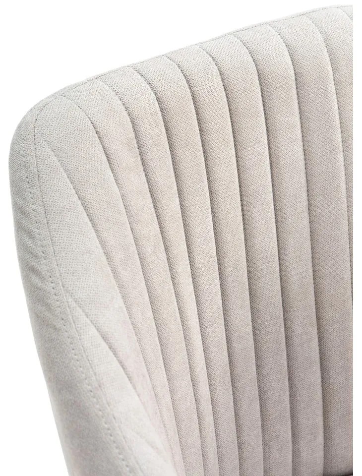 Világosszürke kárpitozott étkezőfotel szett 2 db-os Nadi – Marckeric