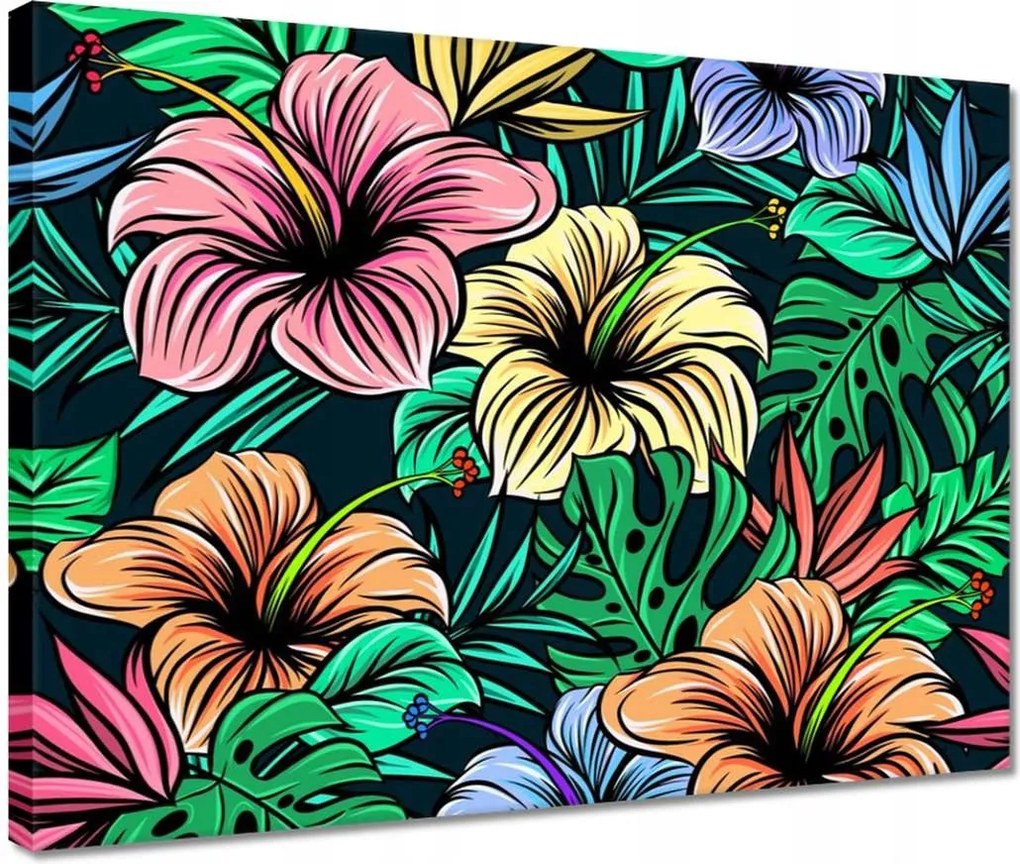 Vászonkép 40x30 Monstera Zöld levél