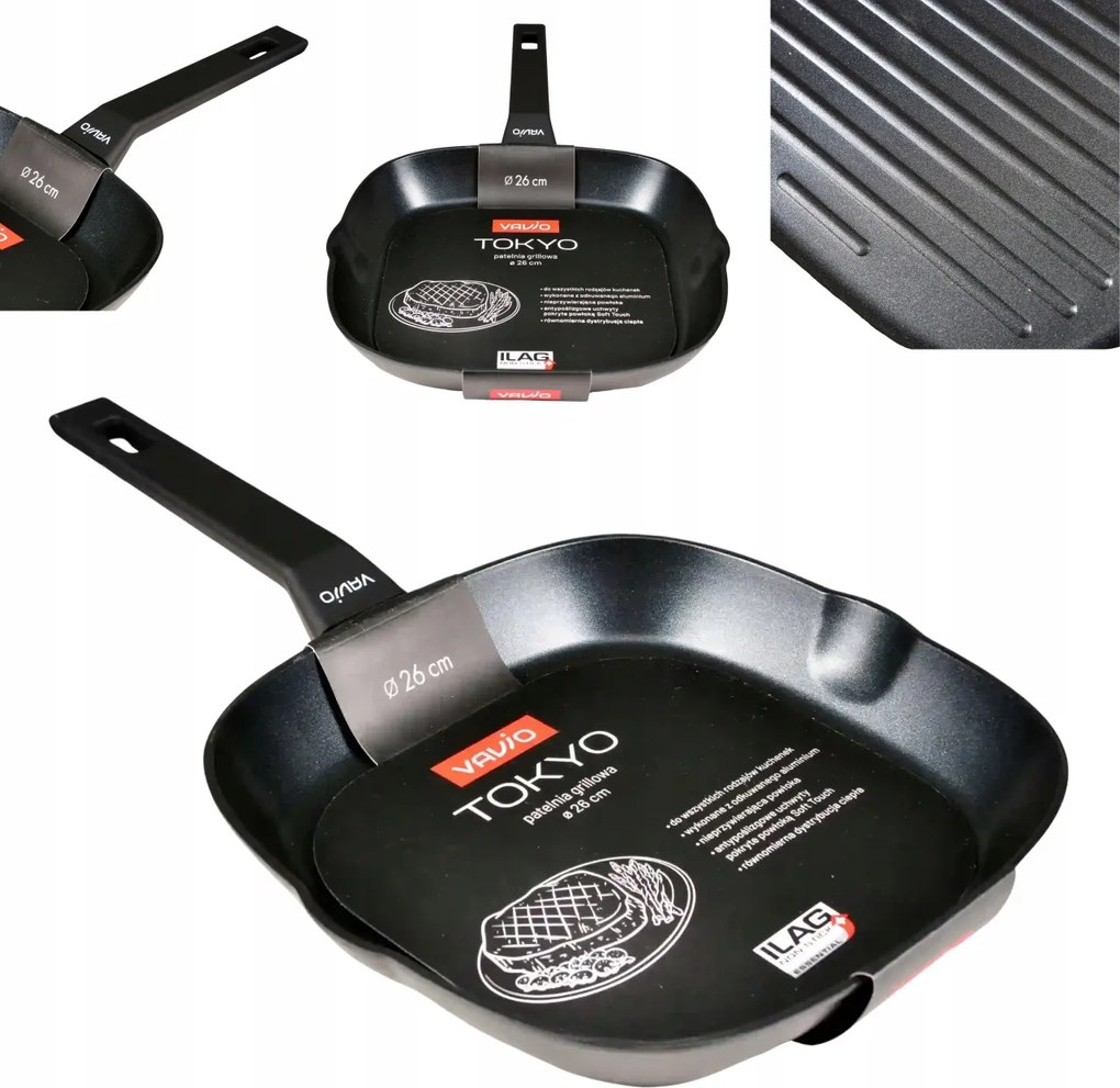 Vavio Tokyo grill serpenyő 26 cm