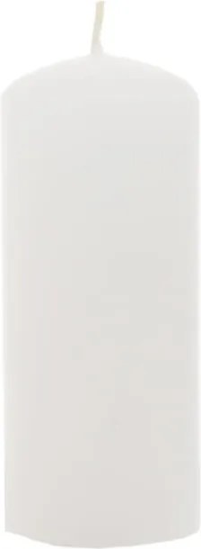 Gyertya fehér sima henger asztalra karácsonyi nád 11 cm