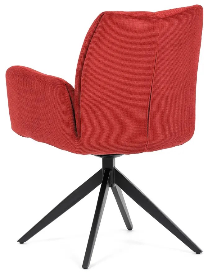 Scaun pivotant Red Fabric cu tapițerie, mecanism pivotant 180°. HC-933