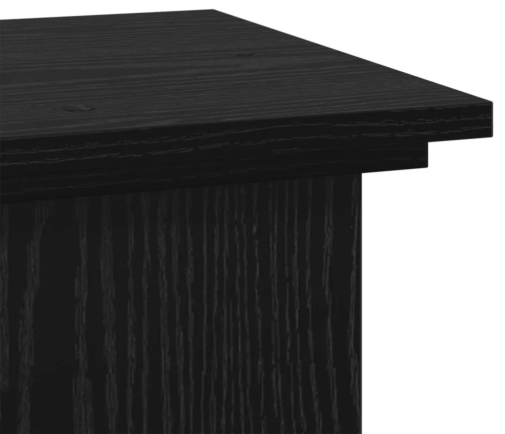 Növényállvány Musta tammi 33 x 33 x 60 cm Faanyag