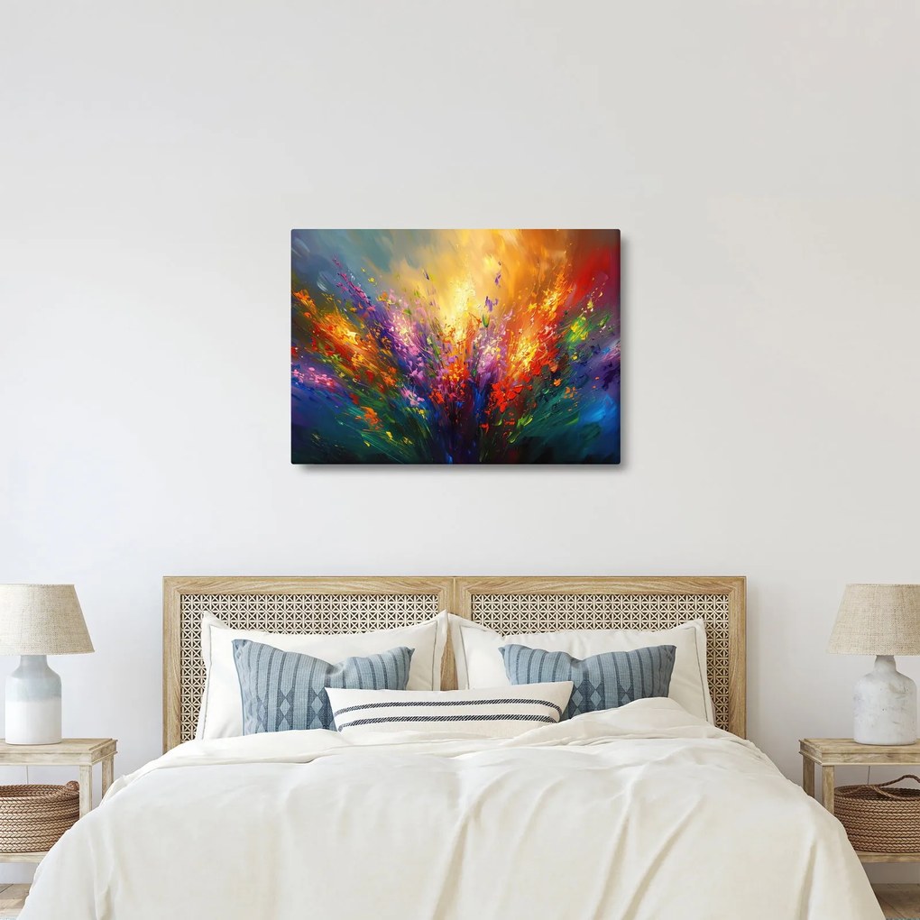 Kép - A virágok absztrakciója (70x50 cm)
