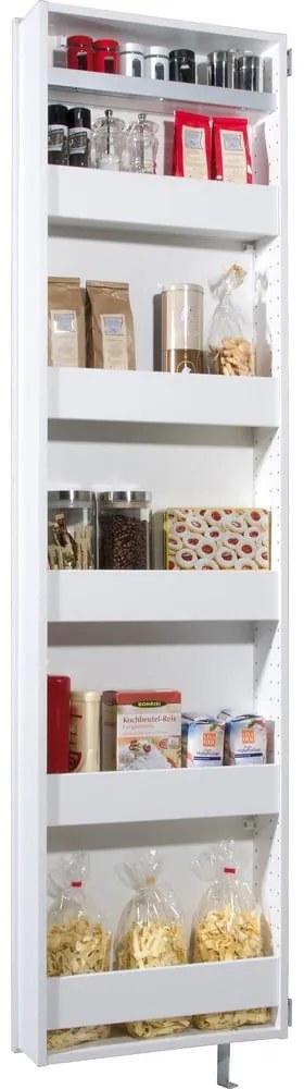 Fehér előszoba szekrény 50x195x18 cm Rotary – Germania