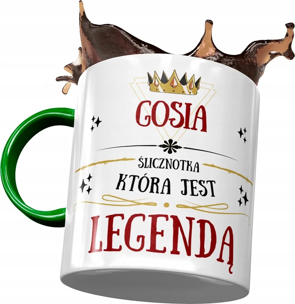 Zöld Bögre Gosi Feleség Barátnő Ajándék Nyomtatott Fotóval