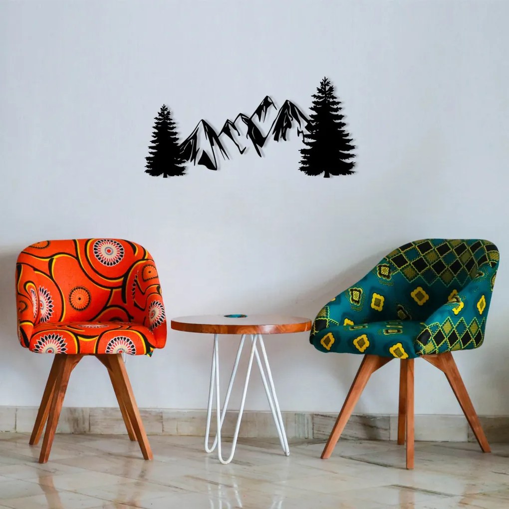 Fém fali dekoráció, 70×33 cm