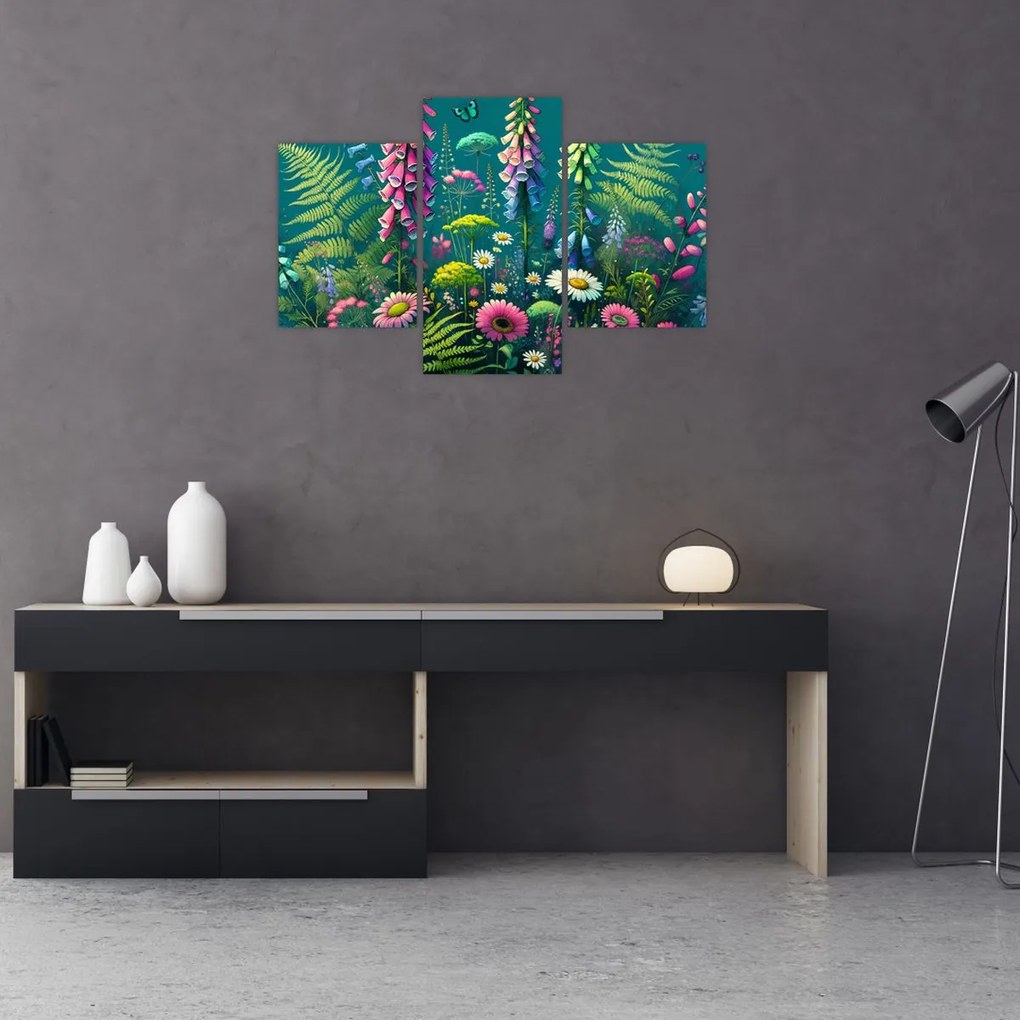 Kép - Mezei virágok (90x60 cm)