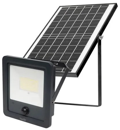 Home FLP1800SOLAR napelemes LED reflektor, 112 db SMD LED, 1800lm, mozgásérzékelő, IP65 védettség, szolárpanel, távirányítható