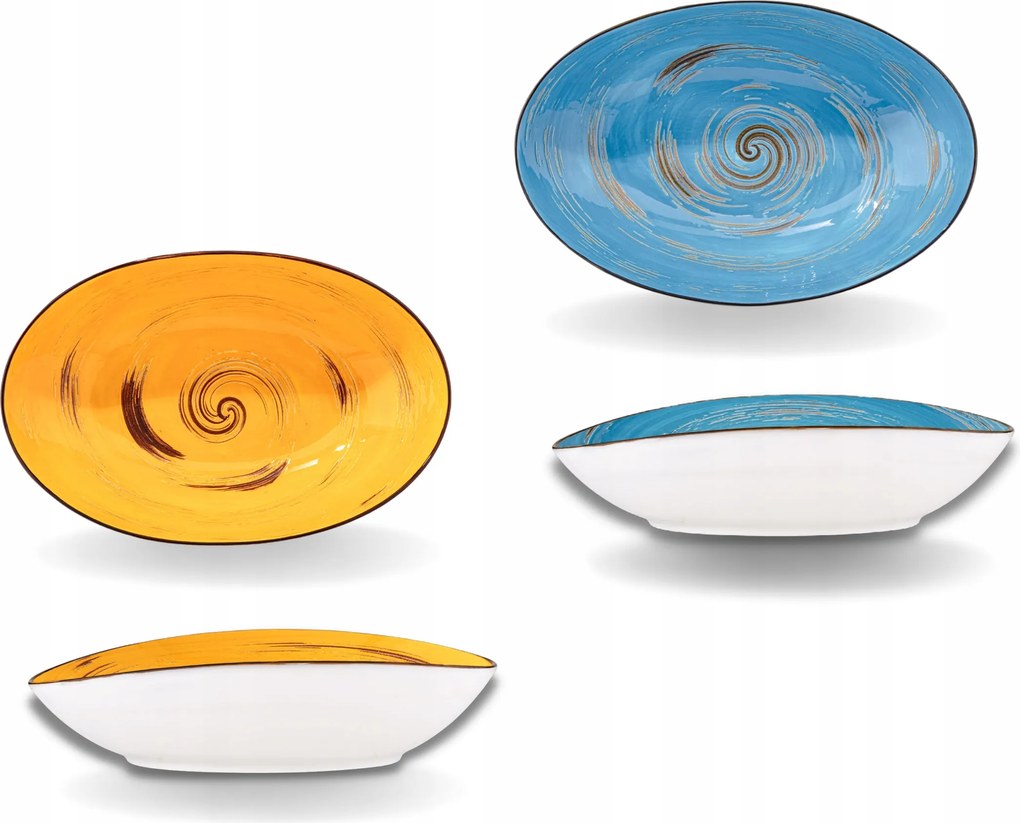 Salátatál ovális 25cm porcelán 2db-os szett