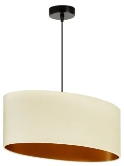 Duolla - Csillár zsinóron OVAL VEGAN 1xE27/15W/230V krémes