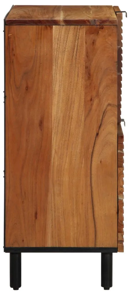 Tárolószekrény 80x33x75 cm Tömör Akácfából
