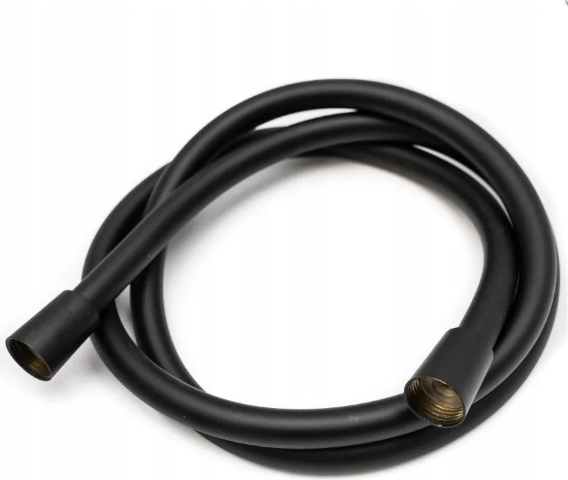 Zuhanytömlő 150cm Flex szilárd sima Fekete