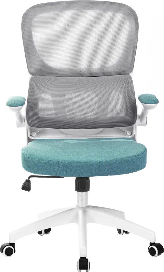 Irodai szék, barna/neomint/fehér, RAMIRO