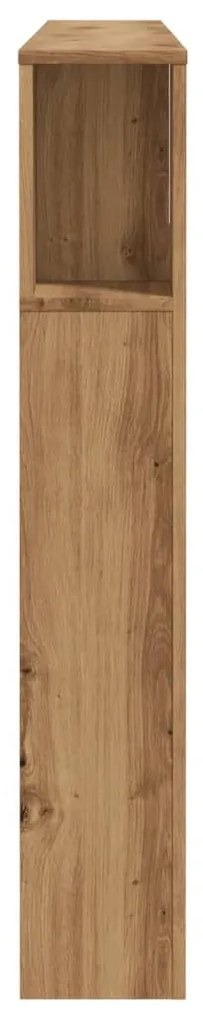 kézzel készített tölgyfa fejtámla szekrény 160 x 18,5 x 103,5 cm