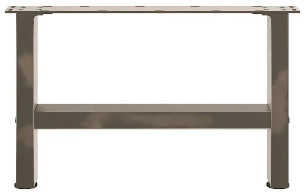 2 db natúr acél dohányzóasztal láb 50 x (30-31) cm acél