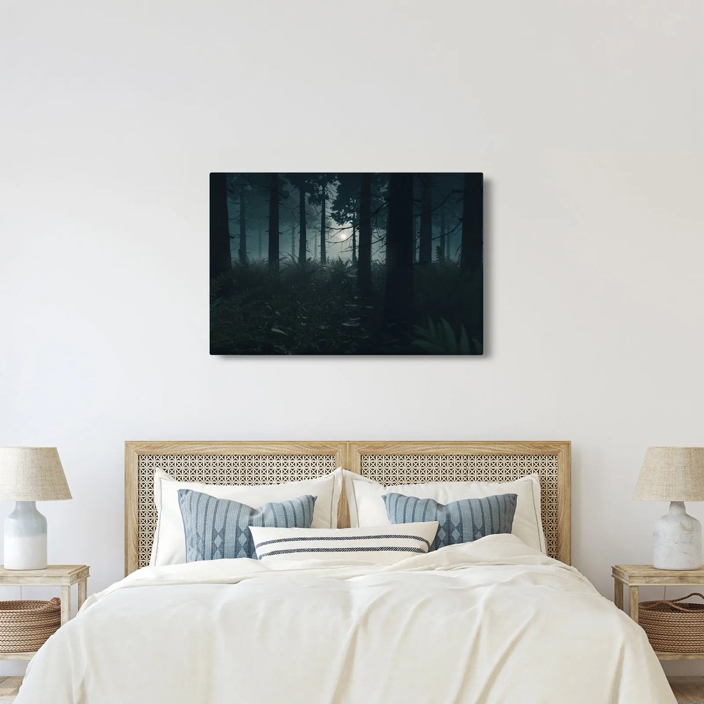 Kép - Páfrányok a holdfényben (90x60 cm)