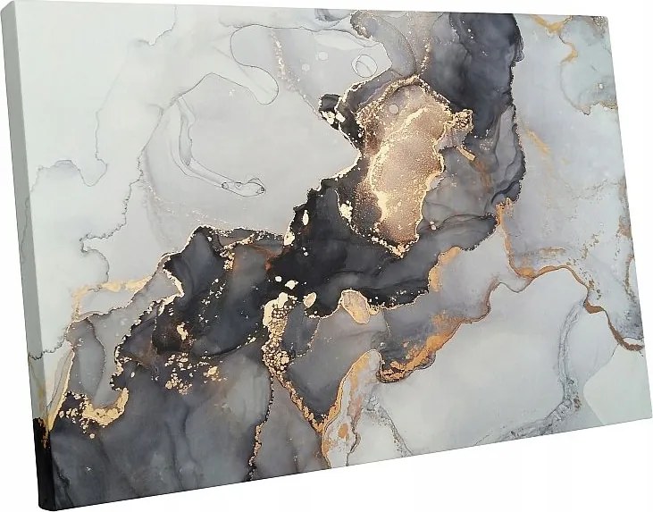 Modern Vászonkép Márvány Absztrakt Fekete 70x50
