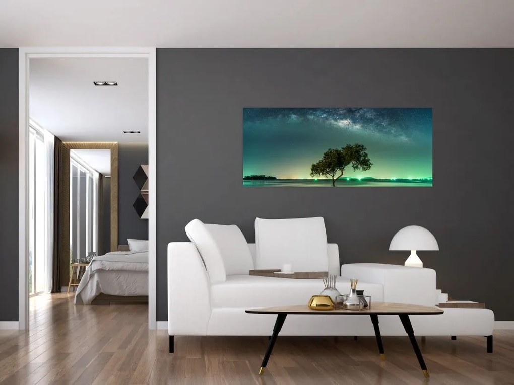 Az éjszakai égbolt képe (120x50 cm)