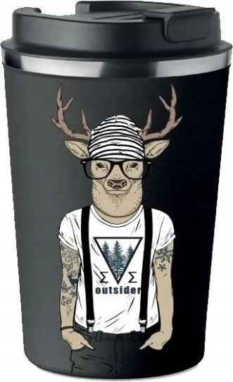 Prémium Termo Bögre fekete Férfi apák napja Szarvas irónia KT_367