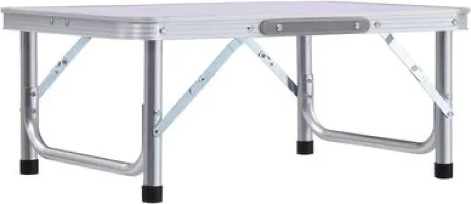 Összecsukható kempingasztal, 60 cm, alumínium/MDF, KEPI TYP 2