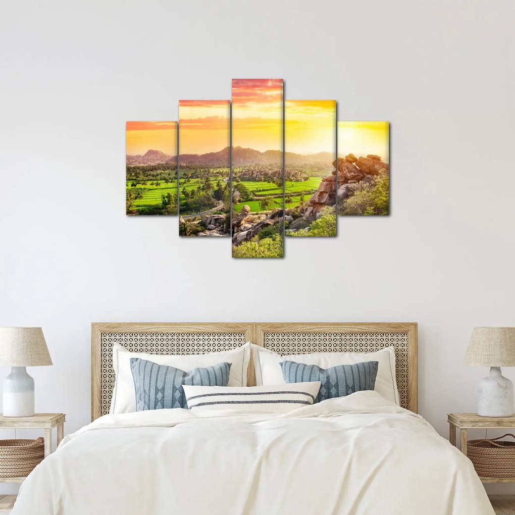 Kép a Hampi-völgyről Indiában (150x105 cm)