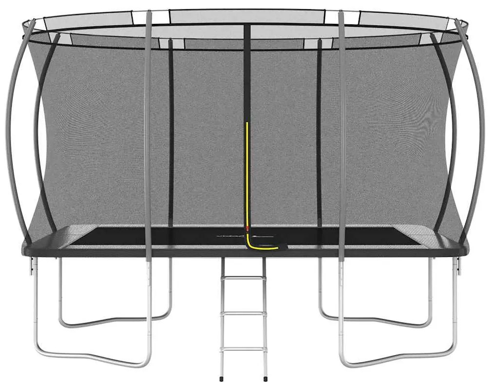 négyszögű trambulinszett 335 x 244 x 90 cm 150 kg